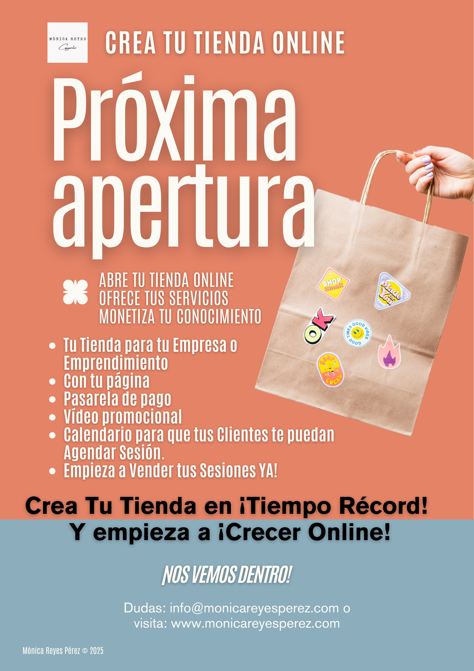 CREA TU TIENDA ONLINE. Monica Reyes